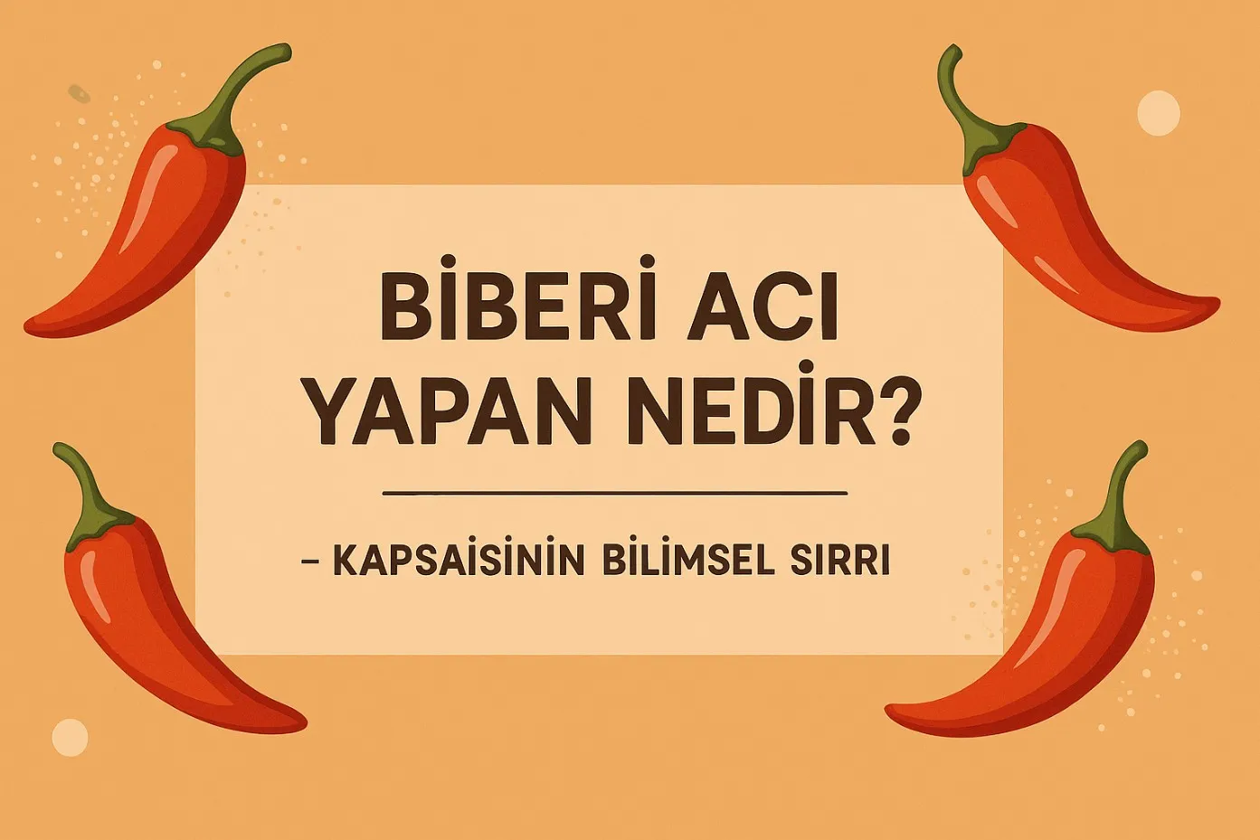 Biberi Acı Yapan Nedir? – Kapsaisinin Bilimsel Sırrı